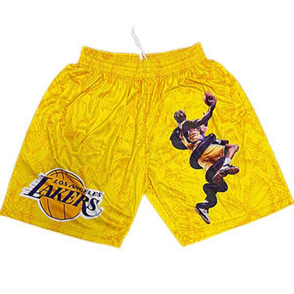 Shorts NBA Los Angeles Lakers Jaune