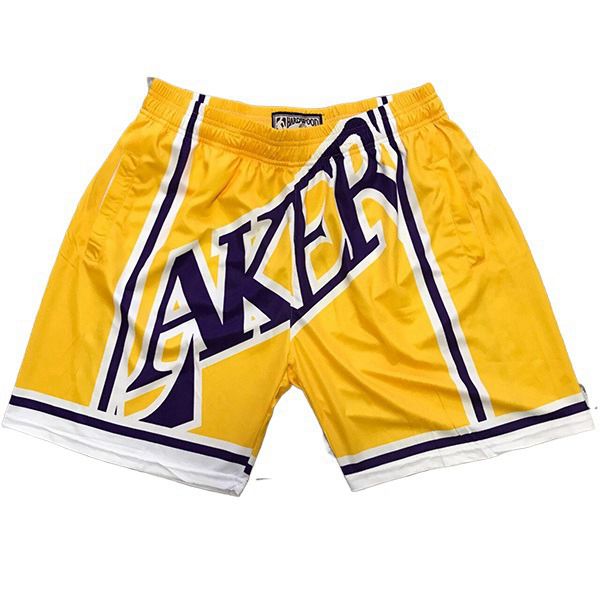 Shorts NBA Los Angeles Lakers Jaune