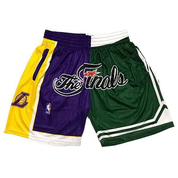 Shorts NBA Los Angeles Lakers Pourpre/Vert