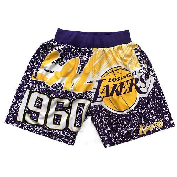 Shorts NBA Los Angeles Lakers Pourpre