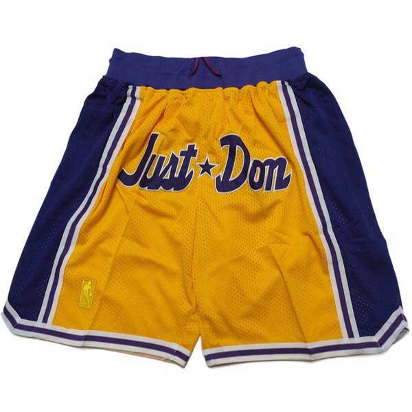 Shorts NBA Los Angeles Lakers Jaune