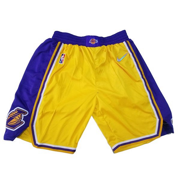 Shorts NBA Los Angeles Lakers Jaune