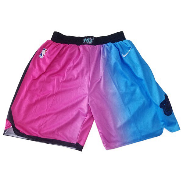 Shorts NBA Miami Heat Rose/Bleu