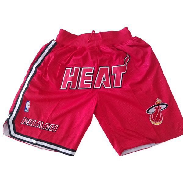 Shorts NBA Miami Heat Rouge