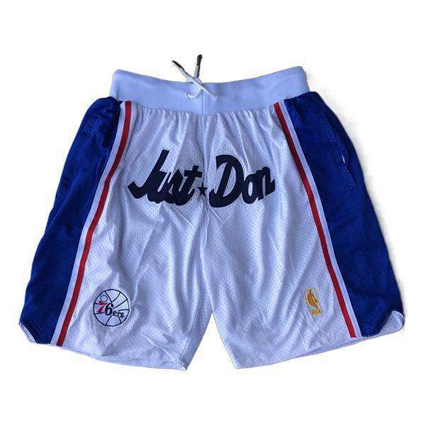 Shorts NBA Philadelphia 76ers Blanc