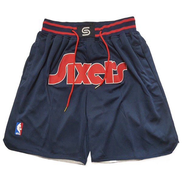 Shorts NBA Philadelphia 76ers Bleu Foncé