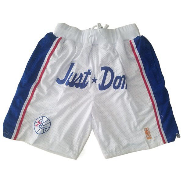 Shorts NBA Philadelphia 76ers Blanc