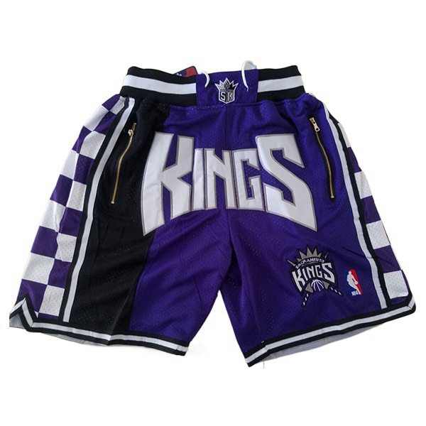 Shorts NBA Sacramento Kings Pourpre