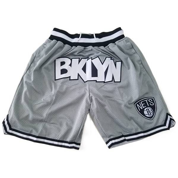 Shorts NBA Brooklyn Nets Gris