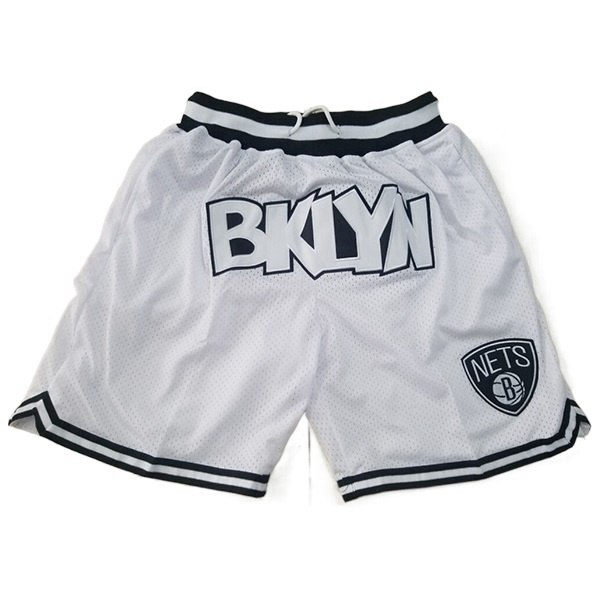 Shorts NBA Brooklyn Nets Blanc