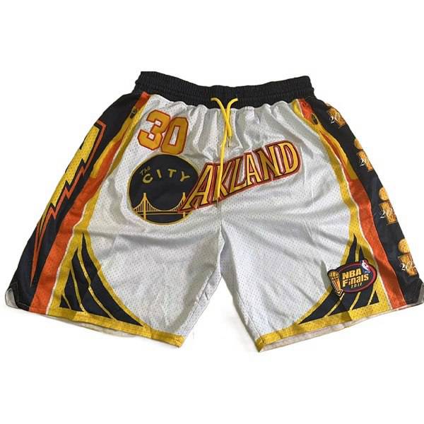 Shorts NBA Golden State Warriors Blanc