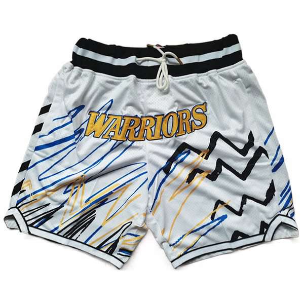 Shorts NBA Golden State Warriors Blanc