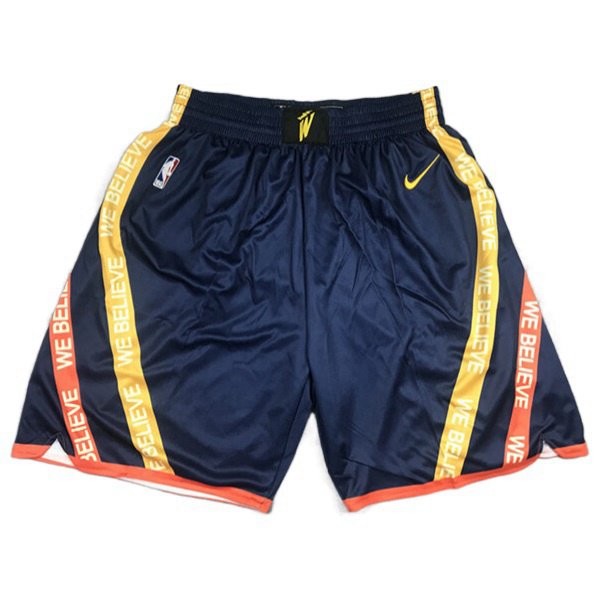 Shorts NBA Golden State Warriors Bleu Foncé