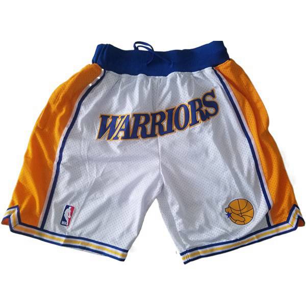 Shorts NBA Golden State Warriors Blanc