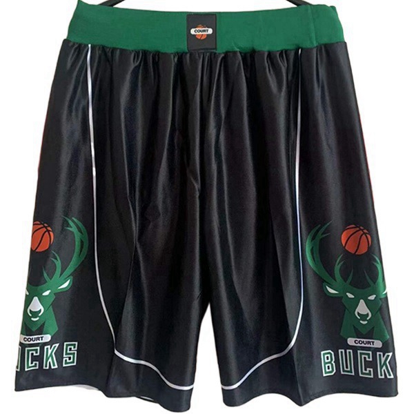 Shorts NBA Milwaukee Bucks Noir