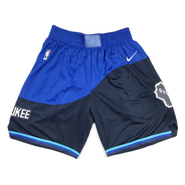 Shorts NBA Milwaukee Bucks Bleu