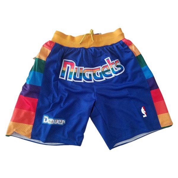 Shorts NBA Denver Nuggets Bleu