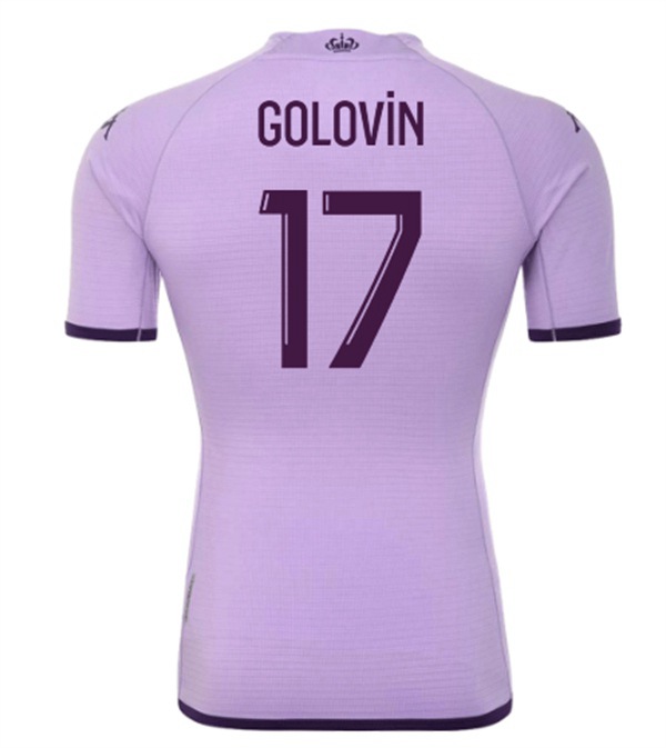 Maillot de Foot AS Monaco (GOLOVIN #17) 2022/2023 Exterieur