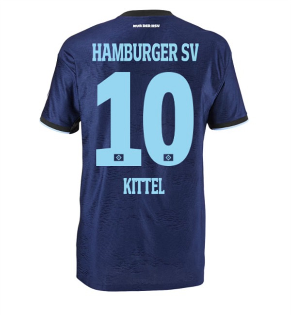Maillot de Foot HSV Hamburg (KITTEL #10) 2022/2023 Exterieur