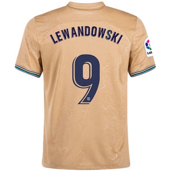 Maillot de Foot FC Barcelone (LEWANDOWSKI #9) 2022/2023 Exterieur