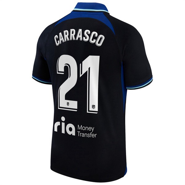 Maillot de Foot Atletico Madrid (CARRASCO #21) 2022/2023 Exterieur