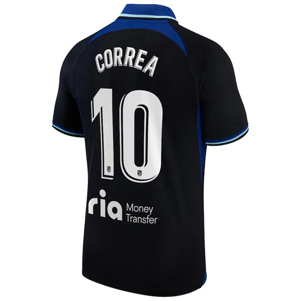 Maillot de Foot Atletico Madrid (CORREA #10) 2022/2023 Exterieur