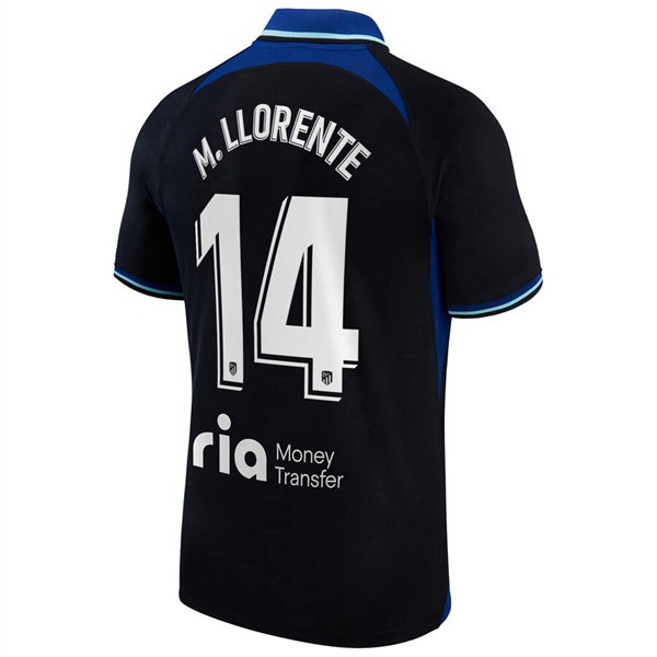 Maillot de Foot Atletico Madrid (M. LLORENTE #14) 2022/2023 Exterieur