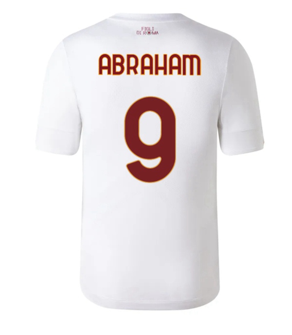 Maillot de Foot As Rome (ABRAHAM #9) 2022/2023 Exterieur