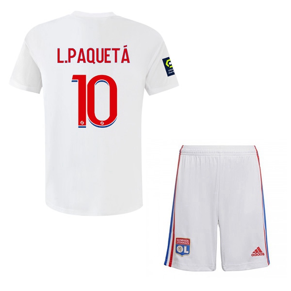 Maillot de Foot Lyon (L.PAQUETÁ #10) Enfant Domicile 2022/2023