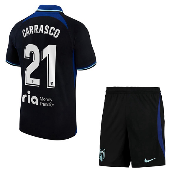 Maillot de Foot Atletico Madrid (CARRASCO #21) Enfant Exterieur 2022/2023