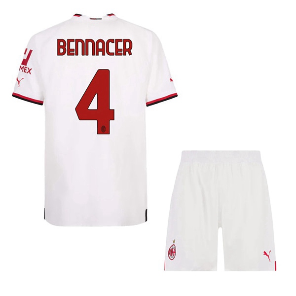 Maillot de Foot Milan AC (BENNACER #4) Enfant Exterieur 2022/2023