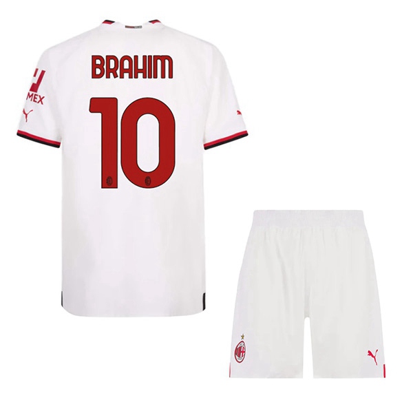 Maillot de Foot Milan AC (BRAHIM #10) Enfant Exterieur 2022/2023