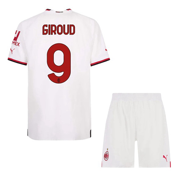 Maillot de Foot Milan AC (GIROUD #9) Enfant Exterieur 2022/2023