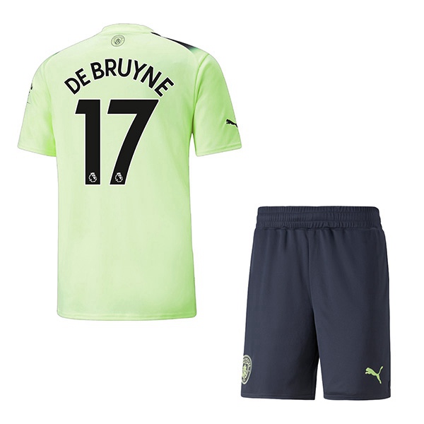 Maillot de Foot Manchester City (DE BRUYNE #17) Enfant Third 2022/2023