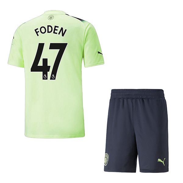 Maillot de Foot Manchester City (FODEN #47) Enfant Third 2022/2023