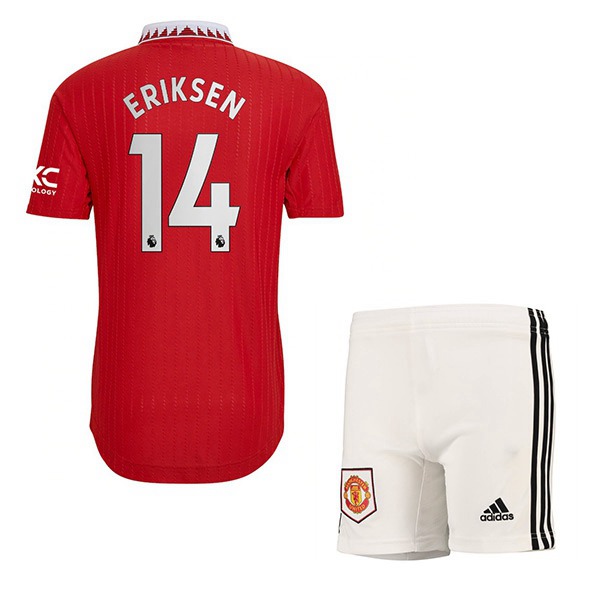 Maillot de Foot Manchester United (ERIKSEN #14) Enfant Domicile 2022/2023