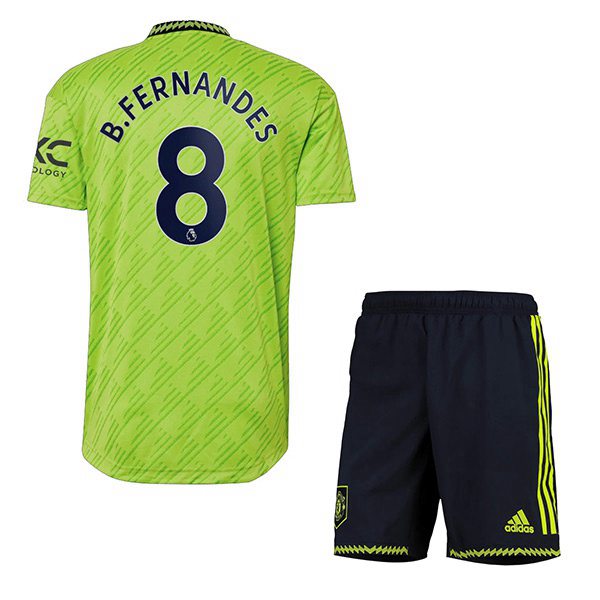 Maillot de Foot Manchester United (B. FERNANDES #8) Enfant Third 2022/2023