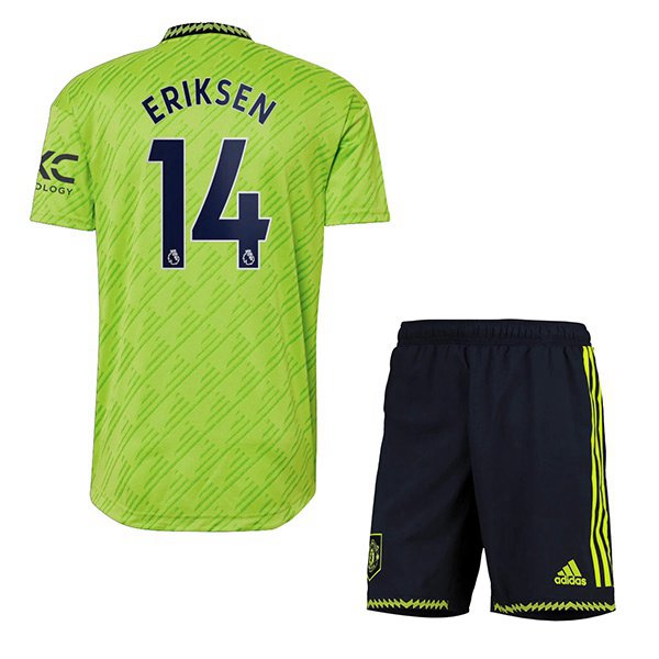 Maillot de Foot Manchester United (ERIKSEN #14) Enfant Third 2022/2023