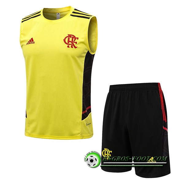 Ensemble Training Debardeur + Shorts Flamenco Jaune 2022/2023