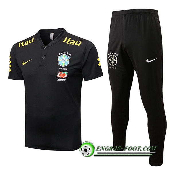 Ensemble Polo Foot Bresil Noir 2022/2023