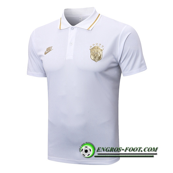 Polo Foot Bresil NIKE Blanc 2022/2023