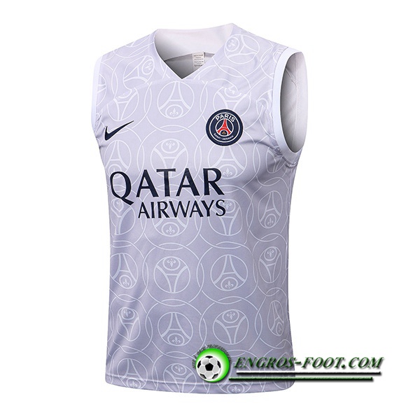 Training Debardeur PSG Blanc/Gris 2022/2023