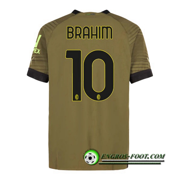 Maillot de Foot Milan AC (BRAHIM #10) 2022/2023 Third