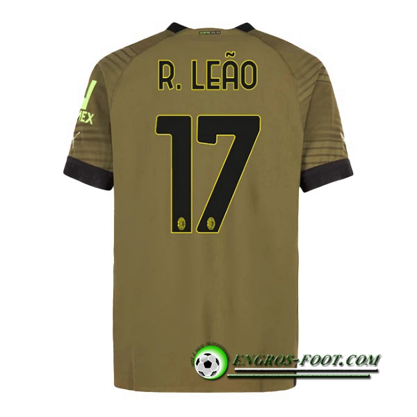 Maillot de Foot Milan AC (R. LEÃO #17) 2022/2023 Third