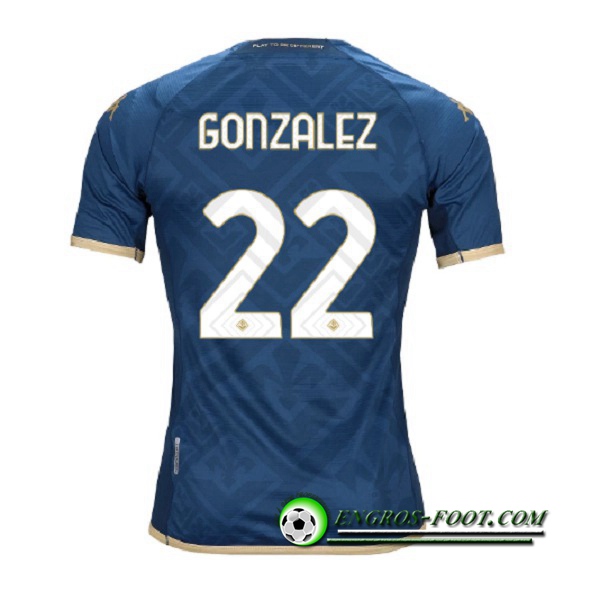 Maillot de Foot ACF Fiorentina (GONZALEZ #22) 2022/2023 Third