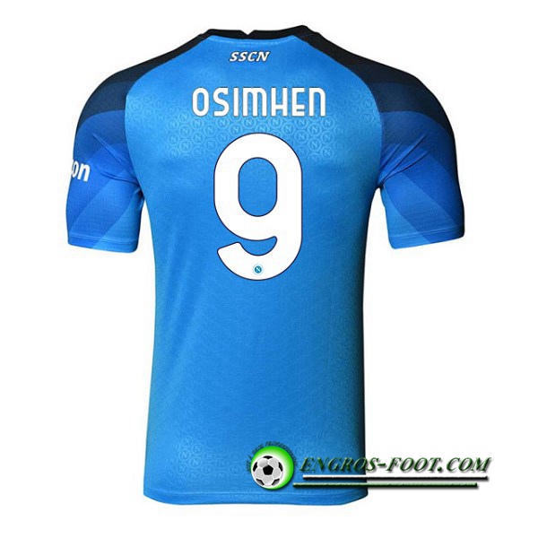 Maillot de Foot SSC Naples (OSIMHEN #9) 2022/2023 Domicile