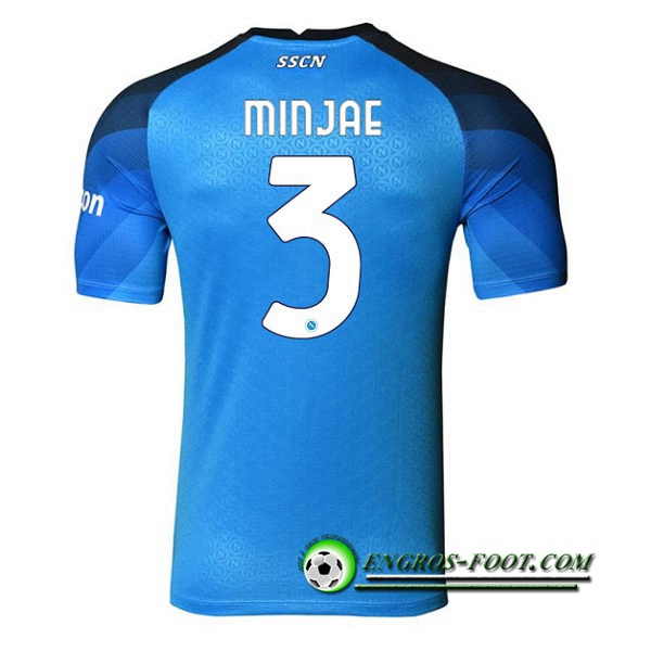 Maillot de Foot SSC Naples (MINJAE #3) 2022/2023 Domicile