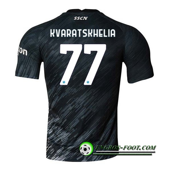 Maillot de Foot SSC Naples (KVARATSKHELIA #77) 2022/2023 Third