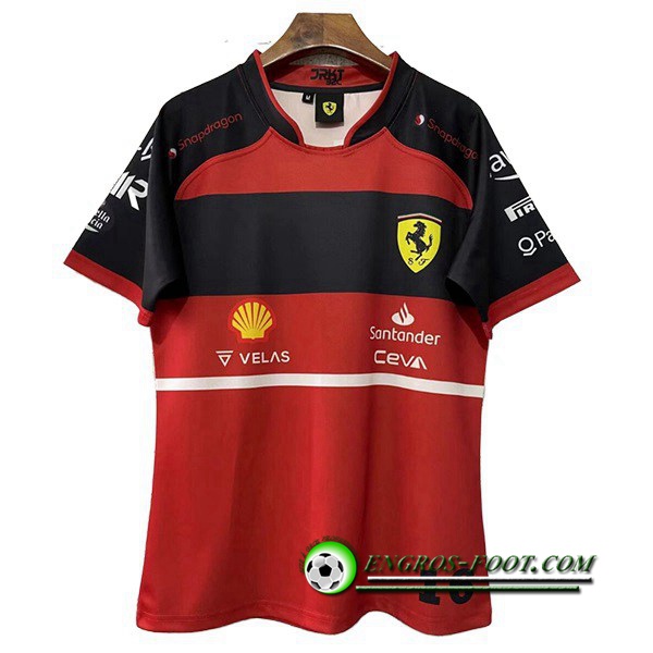 T-Shirt F1 Scuderia Ferrari Team Rouge 2022