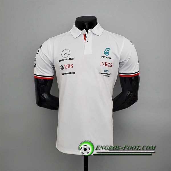 Polo F1 Mercedes Benz Team Blanc 2022